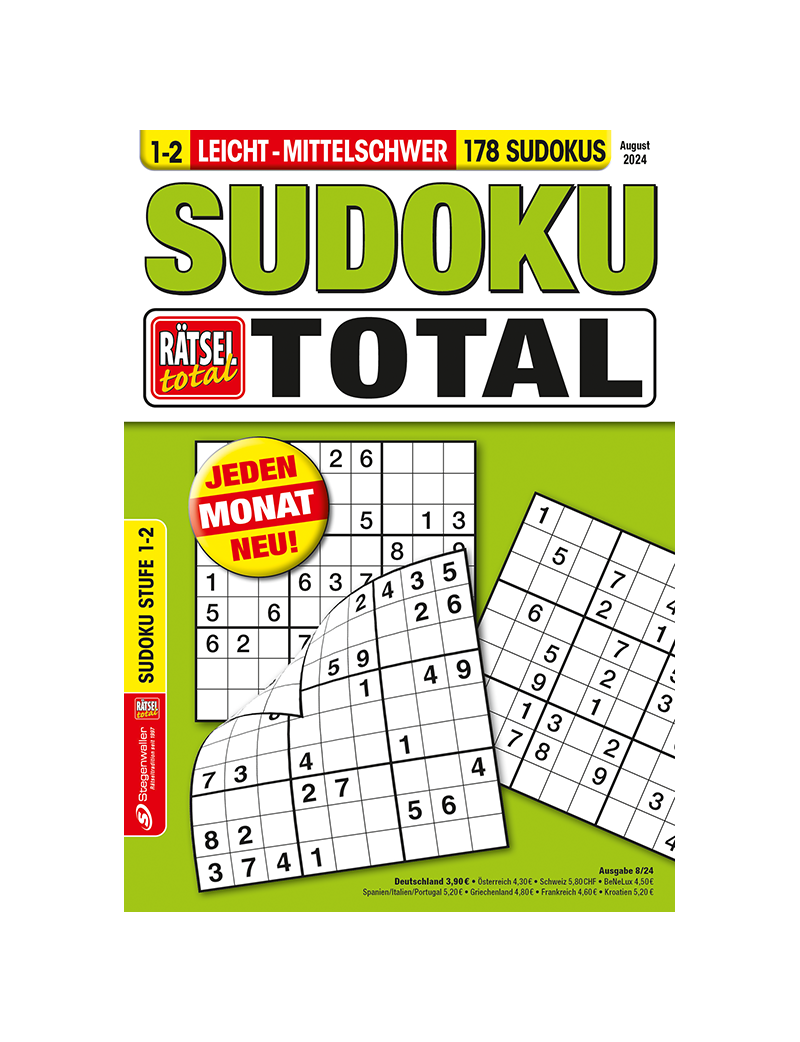 Rätsel total - Sudoku total 1-2 8/24