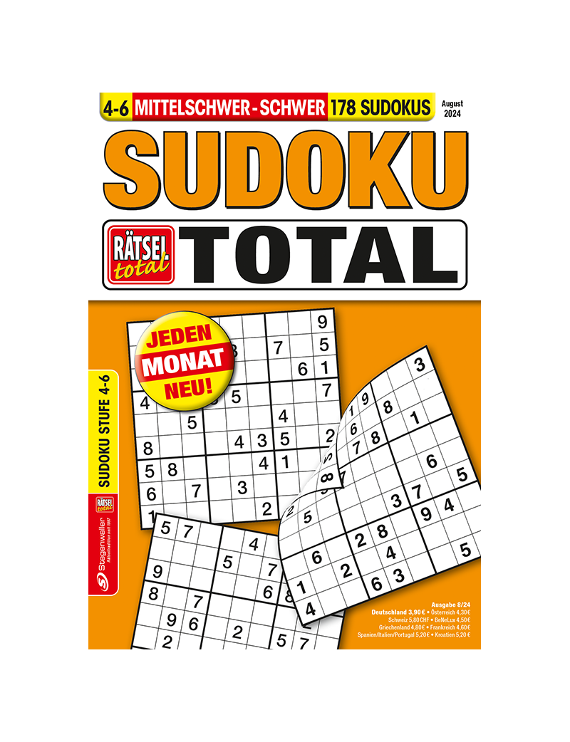 Rätsel total - Sudoku total 4-6 8/24