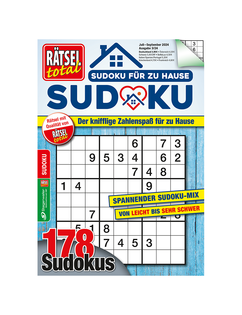 Rätsel total - Sudoku für zu Hause 3/24