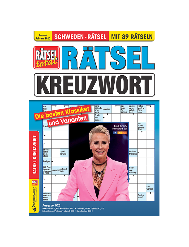 Rätsel total Rätsel Kreuzwort 1/25