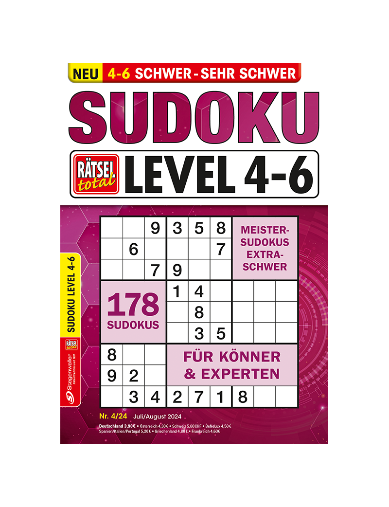 Rätsel total - Sudoku Level 4-6 4/24