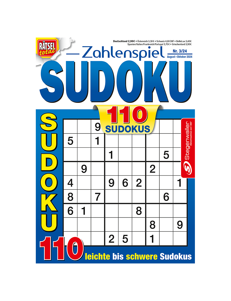 Rätsel total - Zahlenspiel Sudoku 3/24
