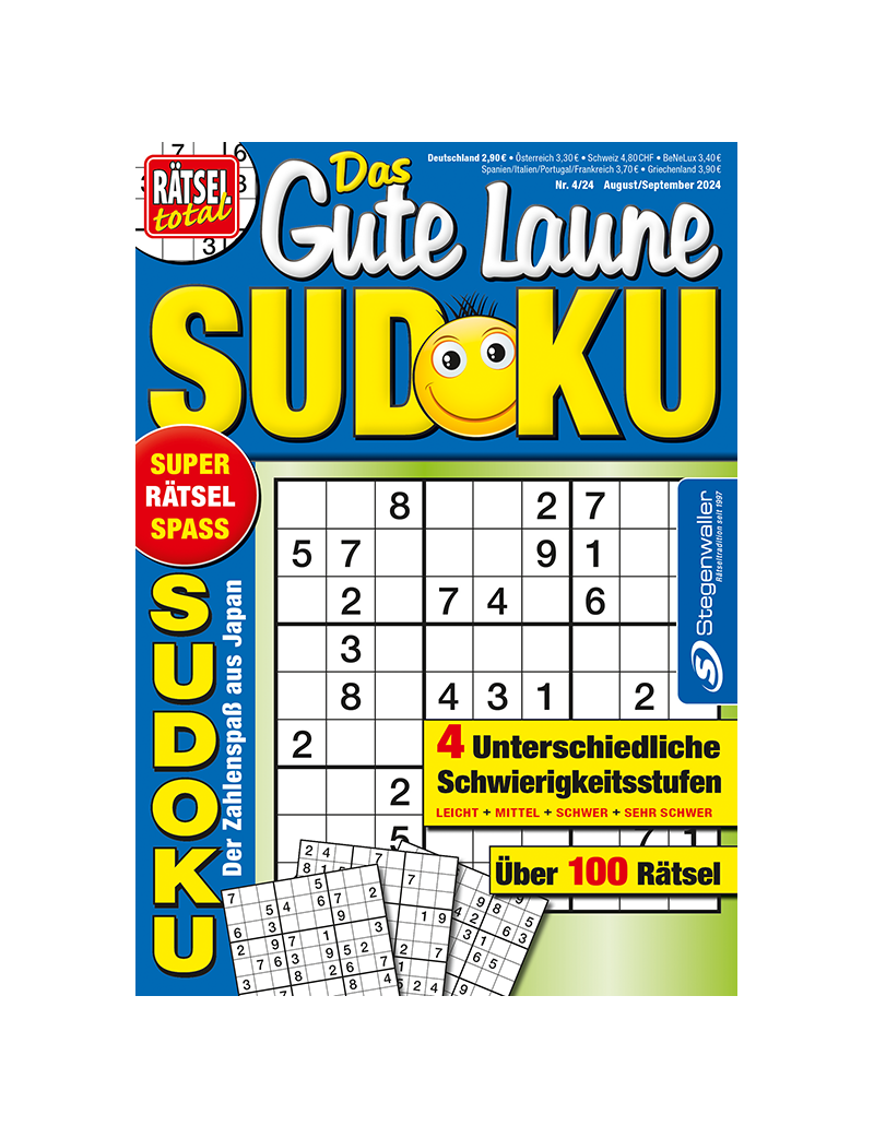 Rätsel total - Das Gute Laune Sudoku 4/24