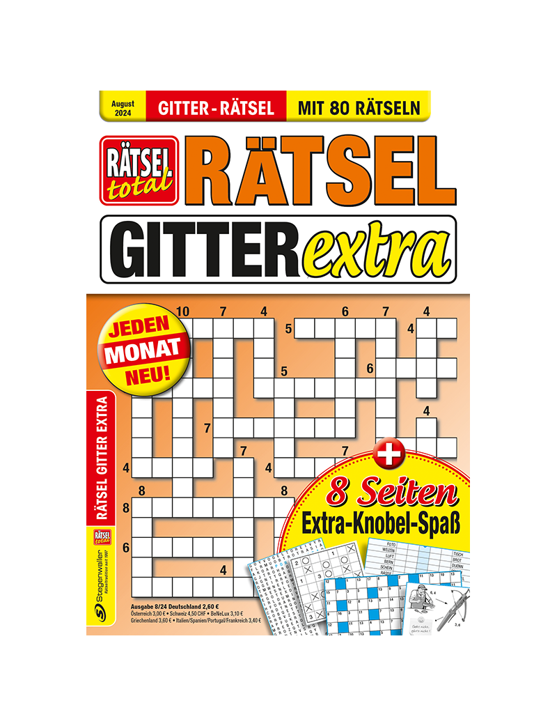 Rätsel total - Rätsel Gitter Extra 8/24
