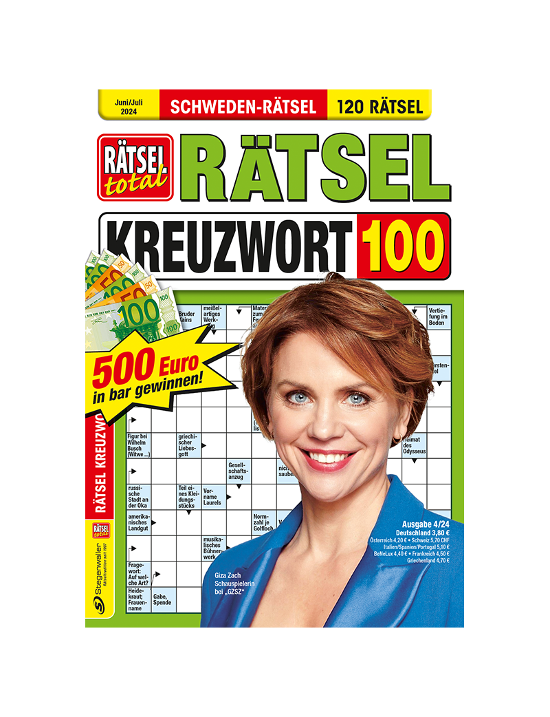 Rätsel total – Rätsel Kreuzwort 100 4/24