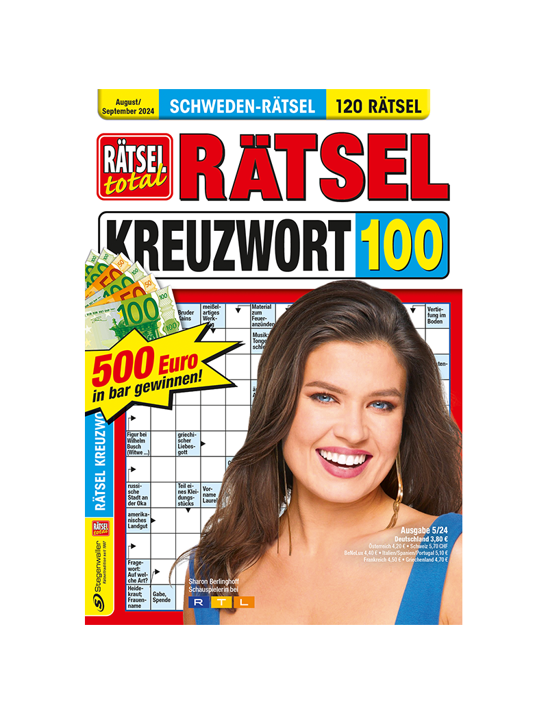 Rätsel total – Rätsel Kreuzwort 100 5/24